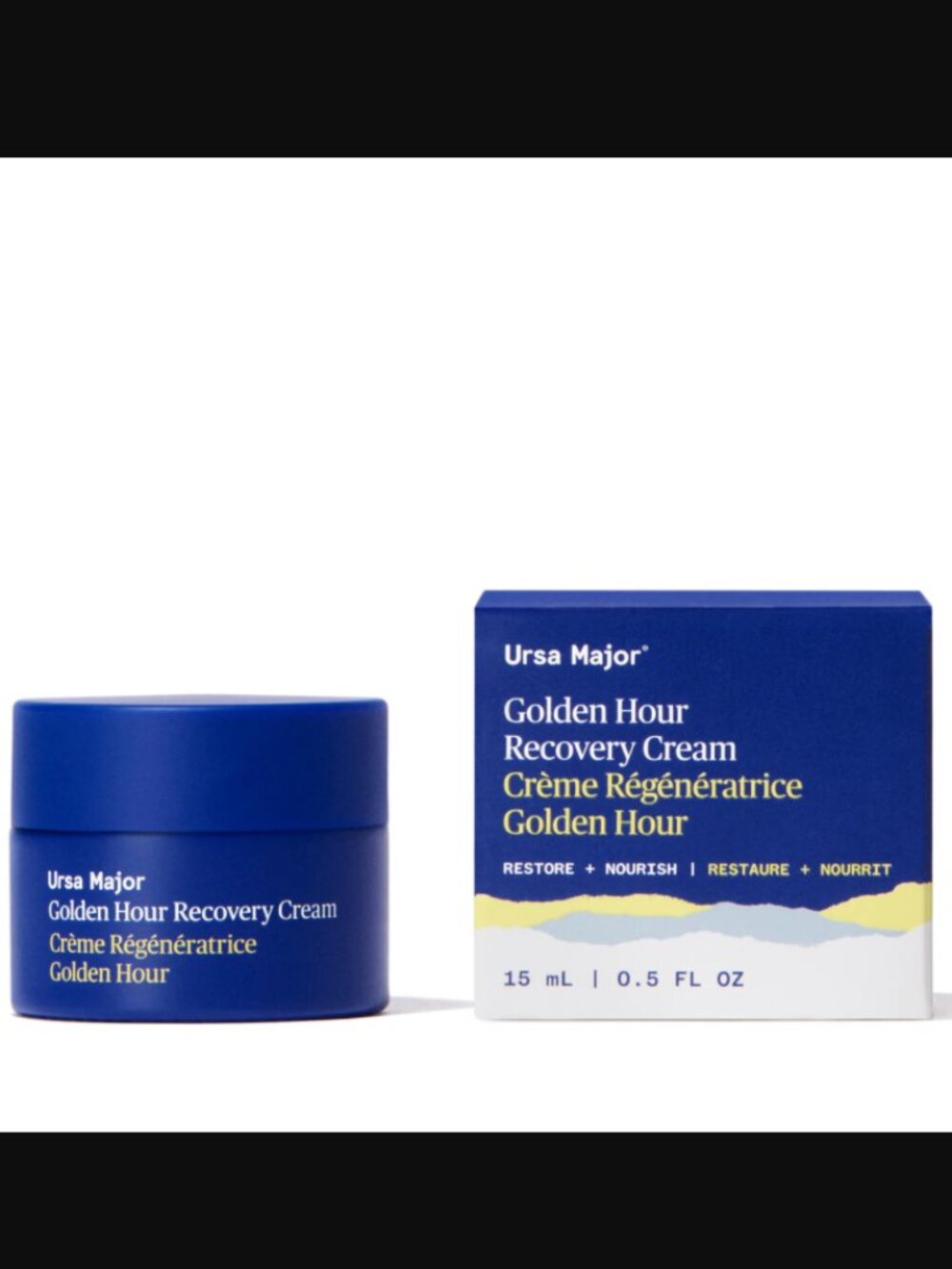 🔥3/$30 NIB Ursa Major Golden Hour Recovery Cream Traveler Size Retail $20.00